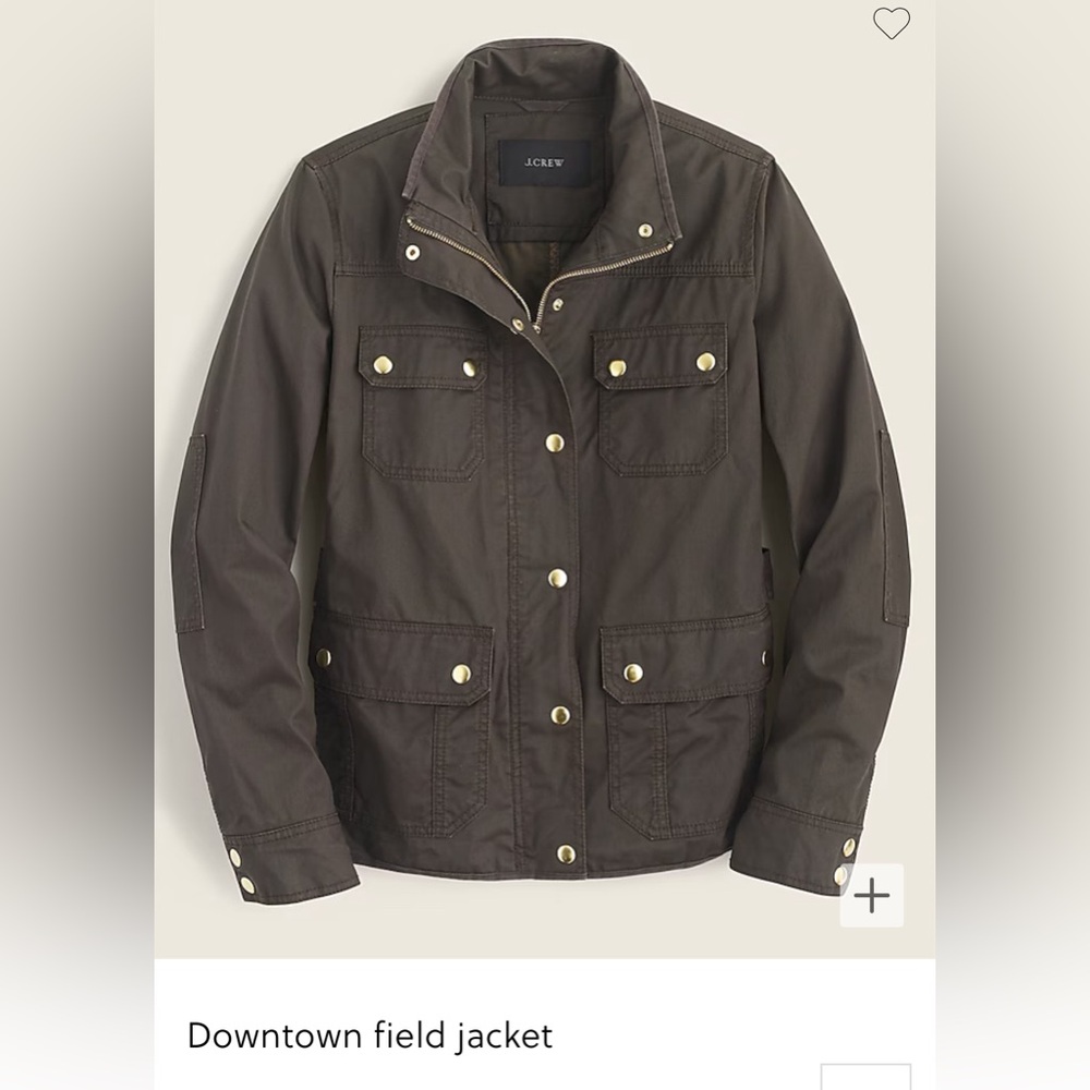 Jcrew Downtown Field Jacket Army Green - image 2